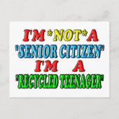 Recyclede tiener briefkaart (Voorkant)