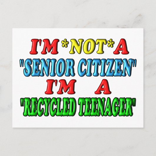 Recyclede tiener briefkaart (Voorkant)