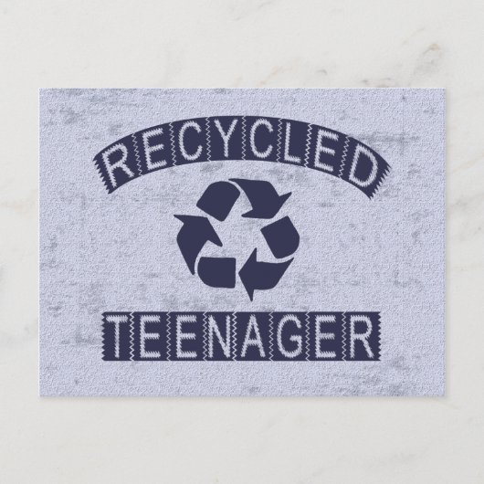 Recyclede tiener briefkaart (Voorkant)