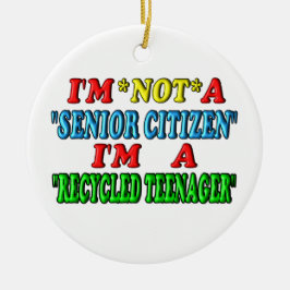 Recyclede tiener keramisch ornament