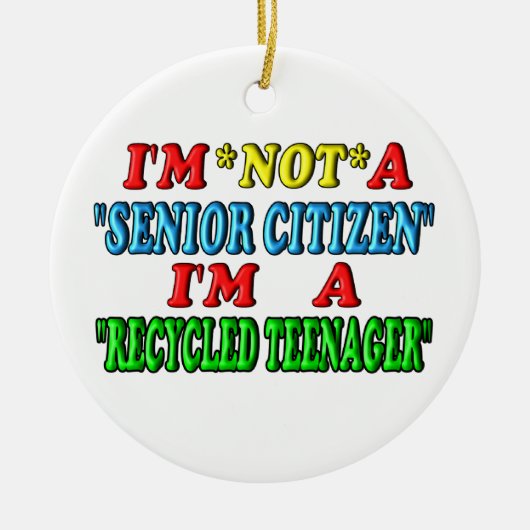 Recyclede tiener keramisch ornament (Voorkant)