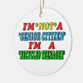 Recyclede tiener keramisch ornament (Links)