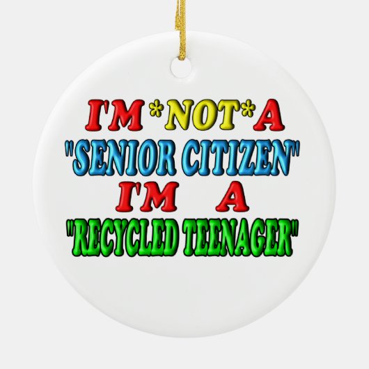 Recyclede tiener keramisch ornament (Achterkant)