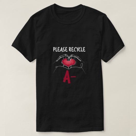 Recyclen A- Medisch Specialist Cadeau T-shirt (Design voorkant)