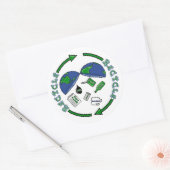 Recyclen Aarde stickers (Envelop)