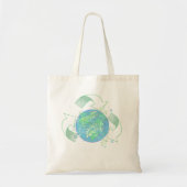 Recyclen aarde tote bag (Voorkant)