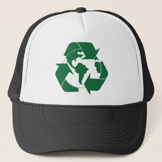 Recyclen aarde trucker pet (Voorkant)