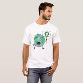 Recyclen - Activisme oproep op aarde T-shirt (Voorkant volledig)