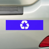 Recyclen baketiketten met recyclen symbool. bumpersticker (Op auto)