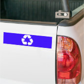 Recyclen baketiketten met recyclen symbool. bumpersticker (Op Truck)