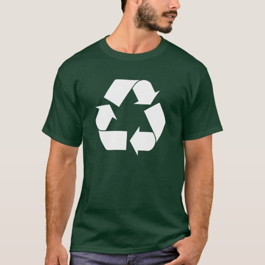 Recyclen Basic Dark Shirt (Voorkant)