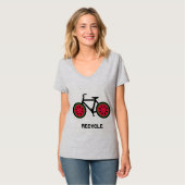 Recyclen bietshirt t-shirt (Voorkant volledig)
