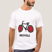 Recyclen bietshirt t-shirt (Voorkant)