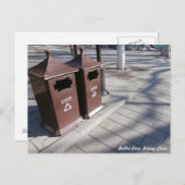 Recyclen bin, BeiHai Park Briefkaart (Voorkant / Achterkant)
