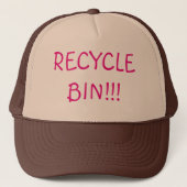 Recyclen Bin Trucker Hat Trucker Pet (Voorkant)
