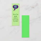 recyclen bladwijzer mini visitekaartje (Voorkant / Achterkant)