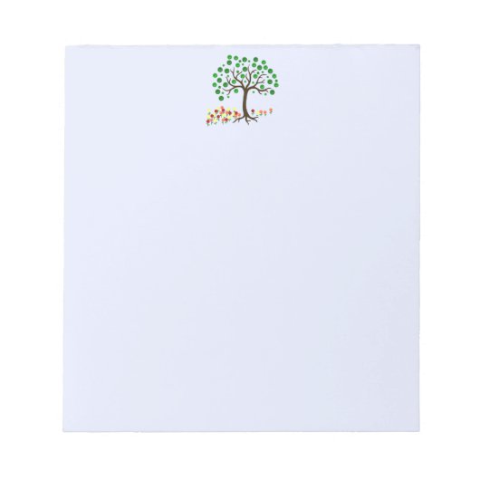 Recyclen bomen en bloemen notitieblok (Voorkant)