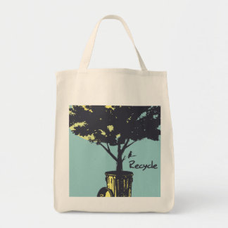 Recyclen boombiologische Canvas tas