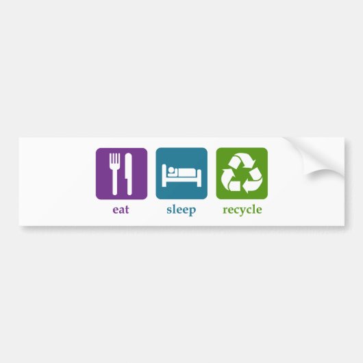 Recyclen Bumpersticker (Voorkant)