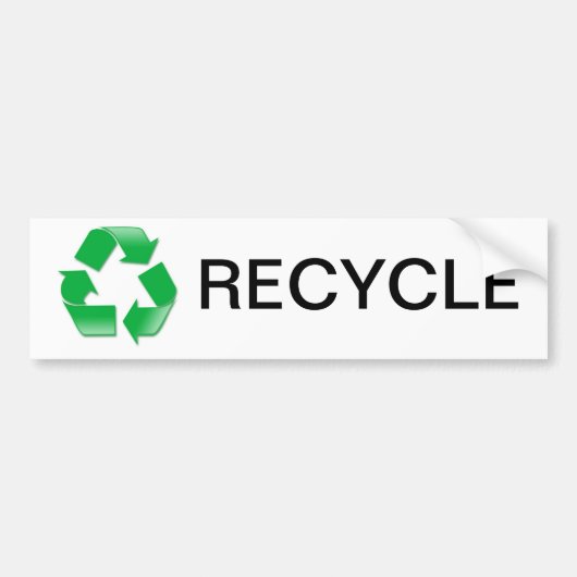 Recyclen Bumpersticker (Voorkant)