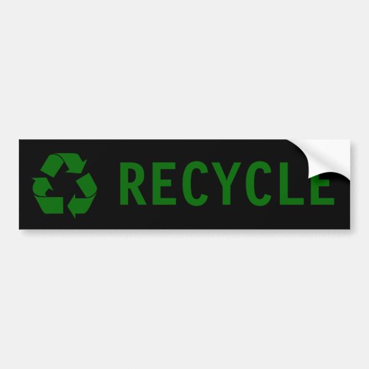 recyclen bumpersticker (Voorkant)
