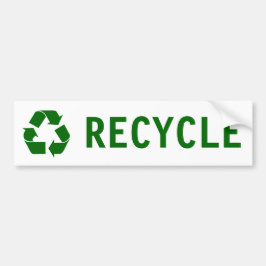 recyclen bumpersticker