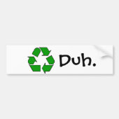 recyclen bumpersticker (Voorkant)