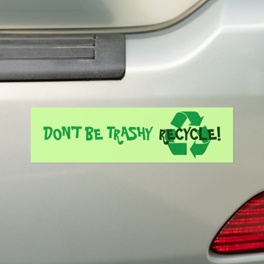 Recyclen Bumpersticker (Op auto)