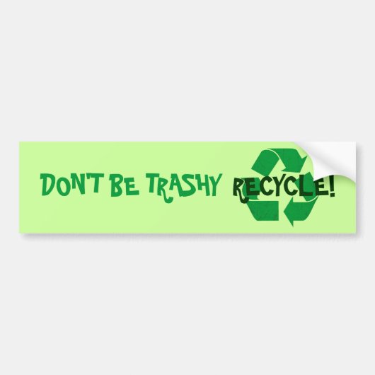 Recyclen Bumpersticker (Voorkant)