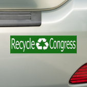 Recyclen Bumpersticker Congres (Op auto)