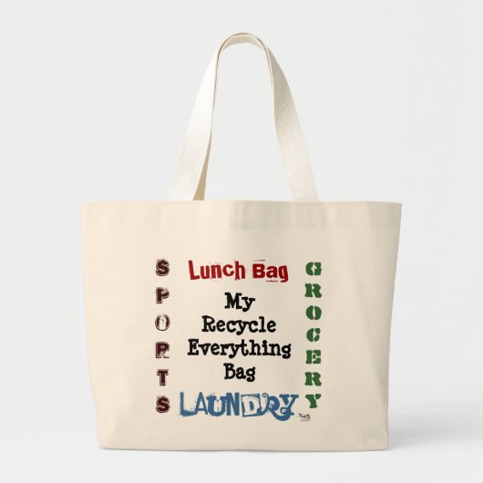Recyclen Canvas Canvas tas (Voorkant)