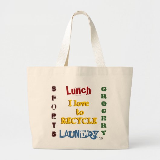 Recyclen Canvas tas (Voorkant)