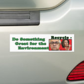 recyclen congres bumpersticker (Op auto)