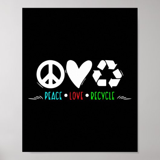 Recyclen Dag van de Aarde - Recycling Poster (Voorkant)