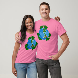 recyclen de aarde te redden t-shirt