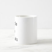 Recyclen de Gronden Grappige Koffie mok (Center)