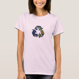 Recyclen de T-Shirt van de Aarde Vrouwen