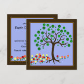 Recyclen de Uitnodiging van de Boom en van de Bloe (Voorkant / Achterkant)