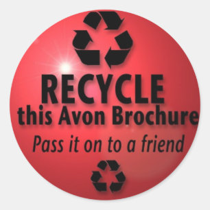 RECYCLEN DEZE BROCHURE RONDE STICKER