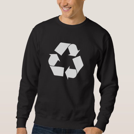 Recyclen donker Sweatshirt (Voorkant)
