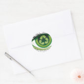 Recyclen e ronde sticker (Envelop)
