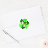 Recyclen Earth Day-Sticker Ronde Sticker (Envelop)