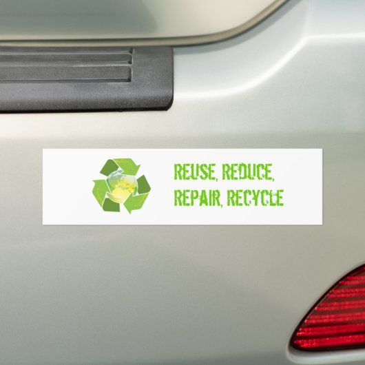 Recyclen Earth Sticker (Op auto)