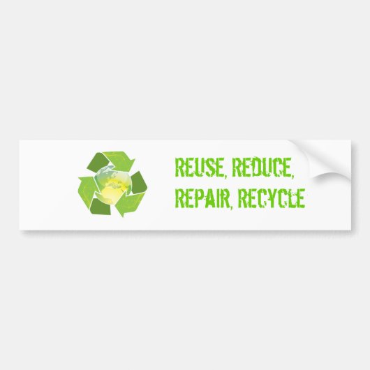 Recyclen Earth Sticker (Voorkant)