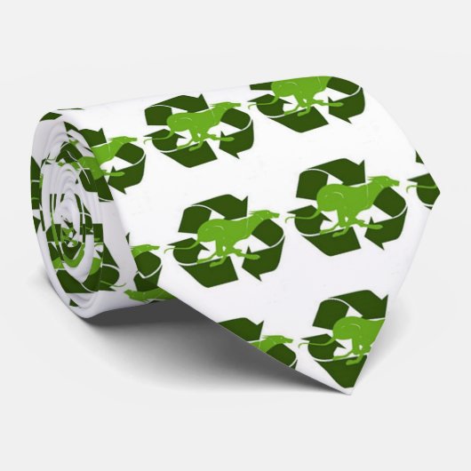 recyclen een windhond stropdas (Opgerold)