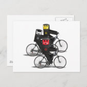 Recyclen fietsbakken briefkaart (Voorkant / Achterkant)