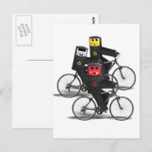 Recyclen fietsbakken briefkaart (Voorkant / Achterkant)