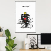 Recyclen fietsbakken poster (Thuiskantoor)
