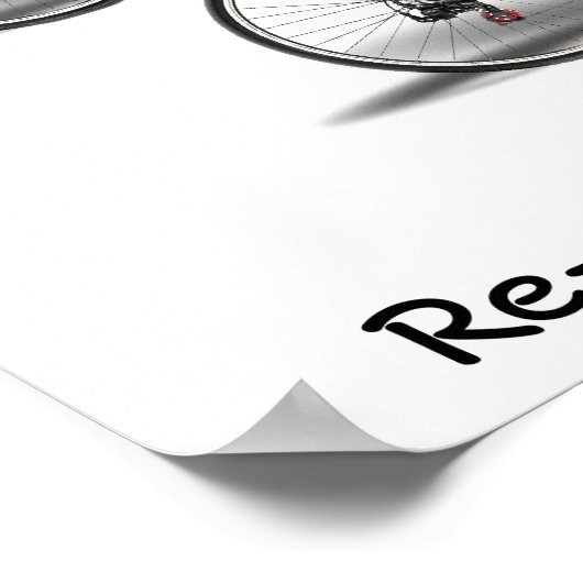 Recyclen fietsbakken poster (Hoek)