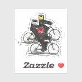 Recyclen fietsbakken sticker (Vel)